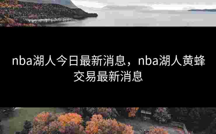 nba湖人今日最新消息，nba湖人黄蜂交易最新消息